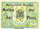 Kleingeld 1914-1922 10 Pf. Altusried , Notgeld 10 Pfennig -FEHLDRUCK- unc-kfr. Ti.0090.05.... Bayern o.D. V -