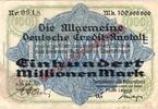 Inflation 1923 DE 100 Mio. Mk. Leipzig , Banknote 100 Millionen Mark Schein gbr. Bühn 4112.6 , Sachsen 1923 Inf -
