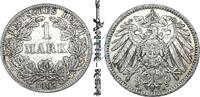 Kaiserreich DE 1 Mk. 1 Mark Münze 1907 A -deutsches Kaiserreich gr. Adler- ss-vz , J.17 -0659- -