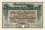 Großnotgeld 1918 DE 20 Mk. Chemnitz , Banknote 20 Mark Schein in kfr.E , Geiger 079.04.a-b , Sachsen 1918 -