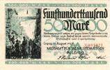 Inflation 1923 DE 500.000 Mk. Leipzig , Notgeld 500.000 Mark Schein in L-gbr. Keller 3083. Sachsen 1923 Inflat -