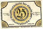Kleingeld 1914-1922 25 Pf. Altona , Notgeld 25 Pfennig Schein unc-kfr. Ti.0080.05.40 , Schleswig o.D. Verke -