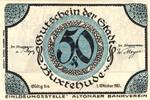 Kleingeld 1914-1922 50 Pf. Altona , Notgeld 50 Pfennig Schein unc-kfr. Ti.0080.05.41 , Schleswig o.D. Verke -