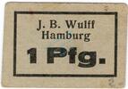 Kleingeld 1914-1922 1 Pf. Hamburg , Notgeld 1 Pfennig Schein unc-kfr. Ti.2765.525.05 , Hamburg o.D. Verkeh -