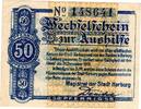 Kleingeld 1914-1922 50 Pf. Harburg , Notgeld 50 Pfennig Schein gbr. Ti.2805.30.01 , Niedersachsen 1917 Verk -