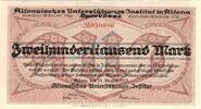 Inflation 1923 DE 200.000 Mk. Altona , Banknote 200.000 Mark -Fehldruck- unc-kfr. Keller 81.b , Schleswig 1923 -