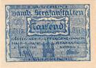 Inflation 1922/23 DE 1.000 Mk. Hamburg , Banknote 1.000 Mark Schein unc-kfr. Müller 1980.10 , Hamburg o.D. Infl -