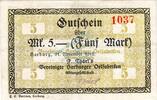Großnotgeld 1918 DE 5 Mk. Harburg , Banknote 5 Mark Schein gbr.E Geiger 221.03 , Niedersachsen 1918 Grossn -