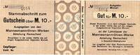 Großnotgeld 1918 DE 10 Mk. Remscheid , Banknote 10 Mark Schein L-gbr.E Geiger 445.02 , Rheinland o.D. Gross -