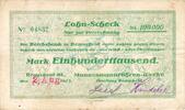 Inflation 1923 DE 100.000 Mk. Remscheid , Banknote 100.000 Mark Scheck gbr. Keller 4533.a , Rheinland 1923 Inf -