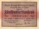 Inflation 1923 DE 500.000 Mk. Rheinhausen , Banknote 500.000 Mark L-gbr. Keller 4558.b , Rheinland 1923 Inflat -