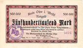 Inflation 1923 DE 500.000 Mk. Olpe , Banknote 500.000 Mark Schein L-gbr. Keller 4175.a , Westfalen 1923 Inflat -