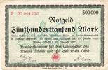 Inflation 1923 DE 500.000 Mk. Altena , Banknote 500.000 Mark Schein gbr. Keller 51.a , Westfalen 1923 Inflatio -