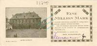 Inflation 1923 DE 1 Mio. Mk. Attendorn , Banknote 1 Million Mark Schein gbr. Keller 171.a5 , Westfalen 1923 -