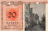Großnotgeld 1918 DE 20 Mk. Menden , Banknote 20 Mark Schein unc-kfr.E Geiger 359.03.a , Westfalen 1918 -
