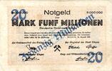 Inflation 1923 DE 20 Mia. Mk. Siegen , Banknote 20 Milliarden Mark Schein gbr. Keller 4778.f , Westfalen 1923 -