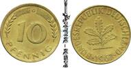 Bundesrepublik Deutschland 10 Pf. 10 Pfennig Kursmmünze 1967 G -Bundesrepublik Deutschland- ss , J.383 -0698- -