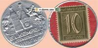 Briefmarken Kapselgeld 10 Pf. o.D. Oppach , Kapselgeld 10 Pfennig unc-kf... 49,95 EUR  zzgl. 3,99 EUR Versand