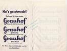Goslar 1 x Reklamet&uuml;te o.D. Werbung Reklamet&uuml;te -Harzer Grauhof Brunnen-... 3,50 EUR  zzgl. 4,99 EUR Versand