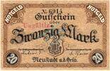 Gro&szlig;notgeld 1918 DE 20 Mk. 1918 Neustadt Orla , Banknote 20 Mark Schein ... 3,99 EUR  zzgl. 4,99 EUR Versand