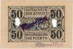Kleingeld 1914-1922 DE 50 Pf. 1918 N&uuml;rnberg , Notgeld 50 Pfennig Schein ... 3,50 EUR  zzgl. 4,99 EUR Versand