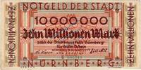 Inflation 1923 DE 10 Mio. Mk. 1923 N&uuml;rnberg , Banknote 10 Millionen Mark... 7,90 EUR  zzgl. 4,99 EUR Versand