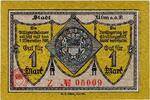 Gro&szlig;notgeld 1918 DE 1 Mk. 1918 Ulm , Banknote 1 Mark Schein unc-kfr. Gei... 3,59 EUR  zzgl. 4,99 EUR Versand
