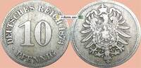 deutsches Kaiserreich 10 Pf. 1874 E 10 Pfennig M&uuml;nze Deutsches Kaiserrei... 12,95 EUR  zzgl. 4,99 EUR Versand