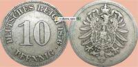 deutsches Kaiserreich 10 Pf. 1876 H 10 Pfennig M&uuml;nze Deutsches Kaiserrei... 11,95 EUR  zzgl. 4,99 EUR Versand