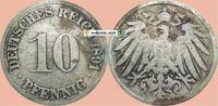 deutsches Kaiserreich 10 Pf. 1891 G 10 Pfennig M&uuml;nze Deutsches Kaiserrei... 24,95 EUR  zzgl. 4,49 EUR Versand