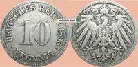 deutsches Kaiserreich 10 Pf. 1893 F 10 Pfennig M&uuml;nze Deutsches Kaiserrei... 6,49 EUR  zzgl. 4,99 EUR Versand