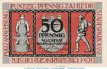 Kleingeld 1914-1922 DE 50 Pf. Notgeld Bielefeld , 50 Pfennig Schein , Tieste 0620.05.50 , von 1918 , Westfalen Verkehrsausgabe -
