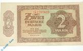   Banknoten Banknote über 2 Deutsche Mark von 1948 , DDR-3 a , Ros 341 , Pick 10 , Banknote von 1948 , deutsche Notenbank 