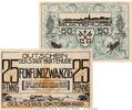 Kleingeld 1914-1922 2 Scheine kpl. Notgeld Buxtehude , Set mit 2 Scheinen in kfr. Tieste 1055.05.20-21 , - 1.10.20 -