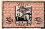 Kleingeld 1914-1922 50 Pf. Notgeld Marburg , 50 Pfennig Schein Reihe III in kfr. Tieste 4365.05.10 -