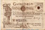 Kleingeld 1914-1922 50 Pf. Notgeld der Stadt Willingen 7955.05.01 , 50 Pfennig Schein in gbr. -