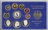 KMS Deutschland 12,68 DM Kursmünzen Satz Deutschland , KMS von 2001 F , Spiegelglanz PP , Jäger 180 -