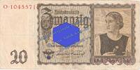 Drittes Reich - Reichsbank 20 Mk. Tirolerschein Reichsbanknote , 20 Mark Tirolerschein in gbr.4 DEU-215, Ros.178, P.185 , 1939 -