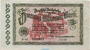 deutsche Reichsbahn 20 Millionen Fehldruck Banknote Reichsbahn , 20 Millionen Fehldruck in gbr. RVM-5.F , S.1015 , von 1923 -