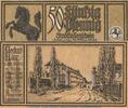 Serienscheine DE 50 Pf. O Notgeld der Stadt Stuttgart 1289.2 , 50 Pfennig Schein O in kfr. von 1922 -