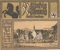 Serienscheine DE 50 Pf. N Notgeld der Stadt Stuttgart 1289.2 , 50 Pfennig Schein -N- in kfr. von 1922 -