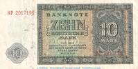 Deutsche Notenbank DDR 10 Mk. Banknote , 10 Mark Schein in gbr. SBZ-5, Ros.343, P.12 , von 1948 , SBZ zirkuliert , 3