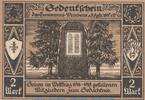 Serienscheine DE 2 Mk. Nr.2 Notgeld Turnverein Weinheim 1402.1 , 2 Mark Schein Nr 2 in kfr. o.D. -