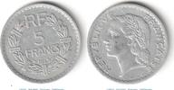 Münze Frankreich 5 Francs 1945 Münze Frankreich , 5 Francs von 1945 , Lavrillier aluminium , Republique Francai -