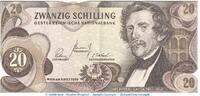 Österreich 20 Schilling Banknote Österreich , 20 Schilling Schein in gbr. P.142 , von 1967 , Nationalb. -