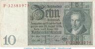 Weimarer Republik - Reichsbank 10 Reichsmark - E 1 - Reichsbanknote , 10 Mark Schein -E 1- in gbr. DEU-183.a, Ros.173, P.180 , 1929 -