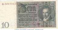 Weimarer Republik - Reichsbank 10 Reichsmark - K - Reichsbanknote , 10 Mark Schein - K - in f-kfr. DEU-183.b, Ros.173, P.180 , 1929 -