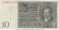 Weimarer Republik - Reichsbank 10 Reichsmark -R 2- Reichsbanknote , 10 Mark Schein -R 2- in gbr. DEU-183.a, Ros.173, P.180 , 1929 -
