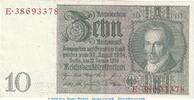Weimarer Republik - Reichsbank 10 Reichsmark -E 2- Reichsbanknote , 10 Mark Schein -E 2- in f-kfr. DEU-183.b, Ros.173, P.180 , 1929 -