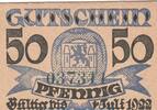 Kleingeld 1914-1922 DE 50 Pf. Notgeld Kreissparkasse Wittingen 8025.05.02 , 50 Pfennig Schein in kfr. o.D. NDS -